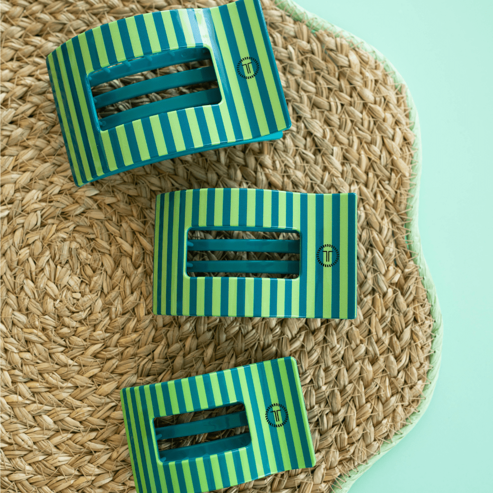 Cabana Cutie Medium Flat Rectangle Hair Clip for Comfortable Hold