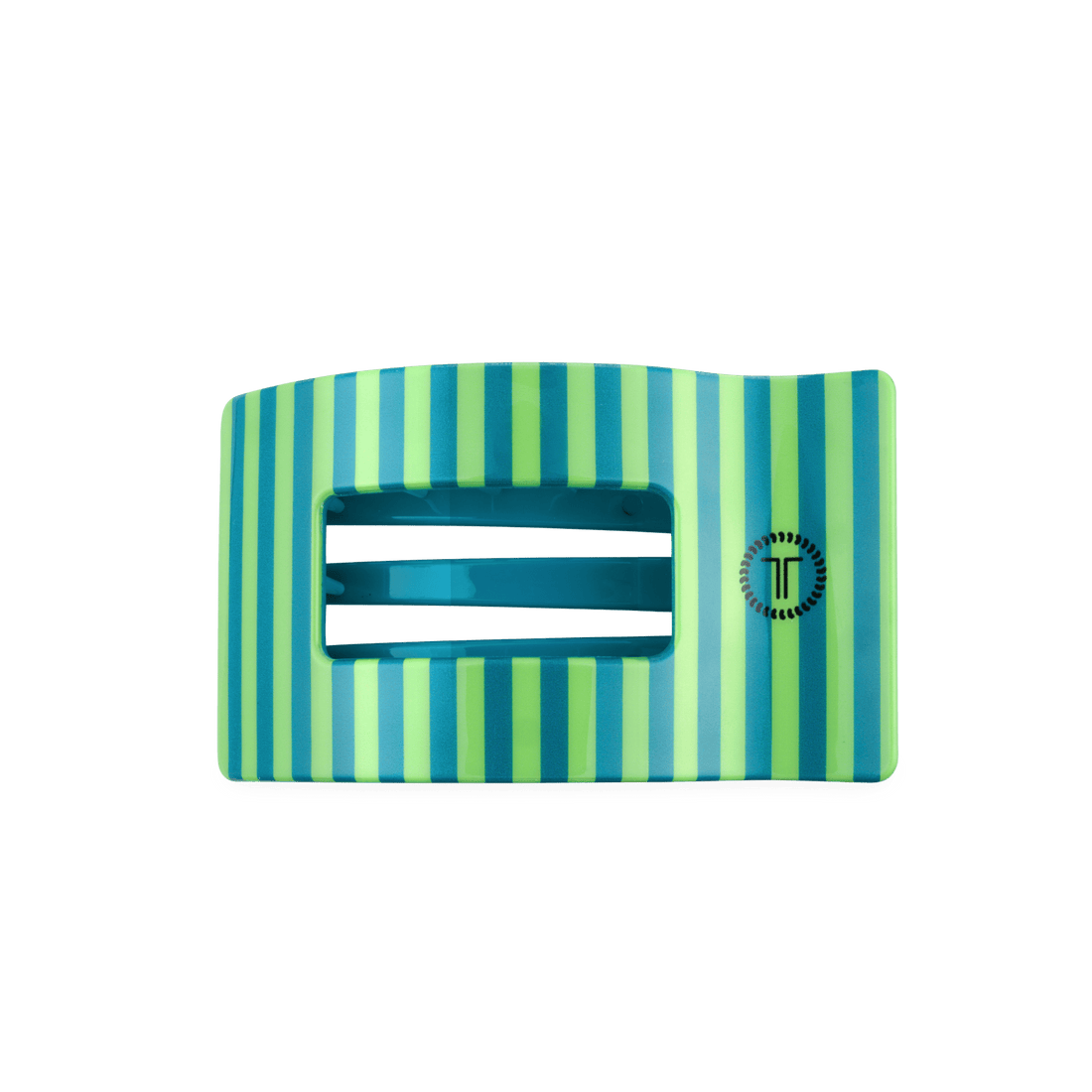 Cabana Cutie medium flat rectangle hair clip in a green hue for secure styling