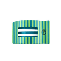 Cabana Cutie medium flat rectangle hair clip in a green hue for secure styling