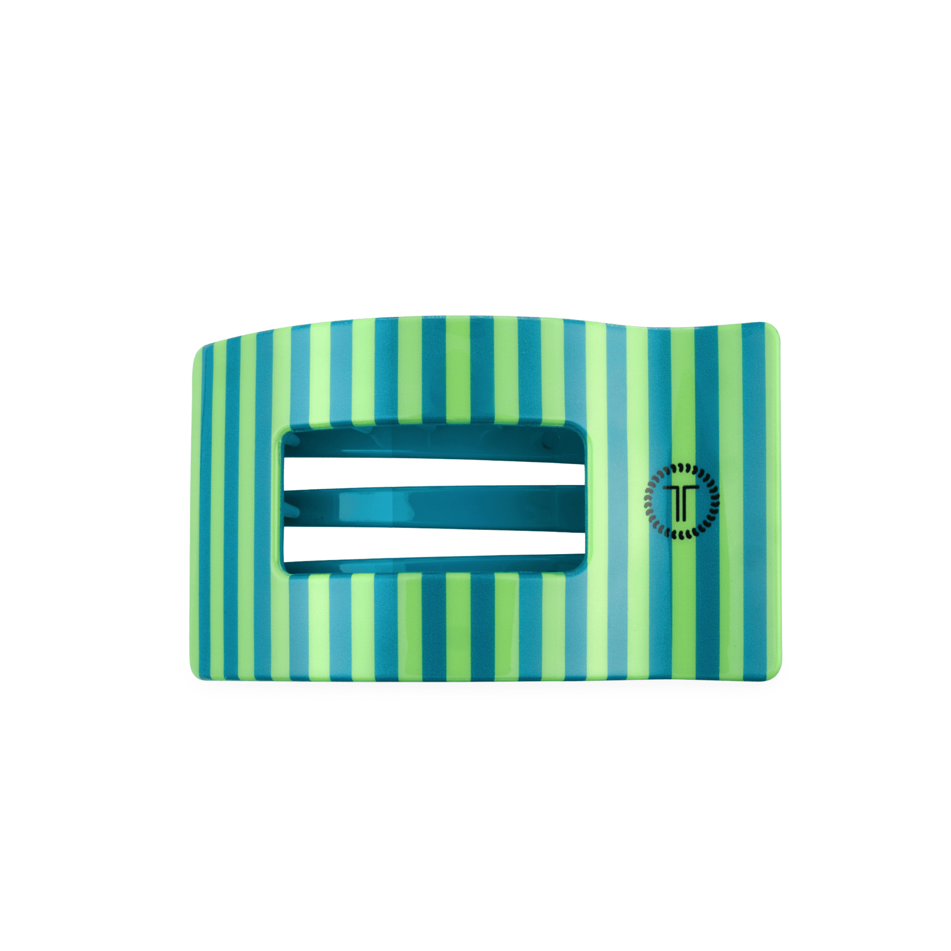 Cabana Cutie medium flat rectangle hair clip in a green hue for secure styling