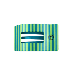 Cabana Cutie medium flat rectangle hair clip in a green hue for secure styling