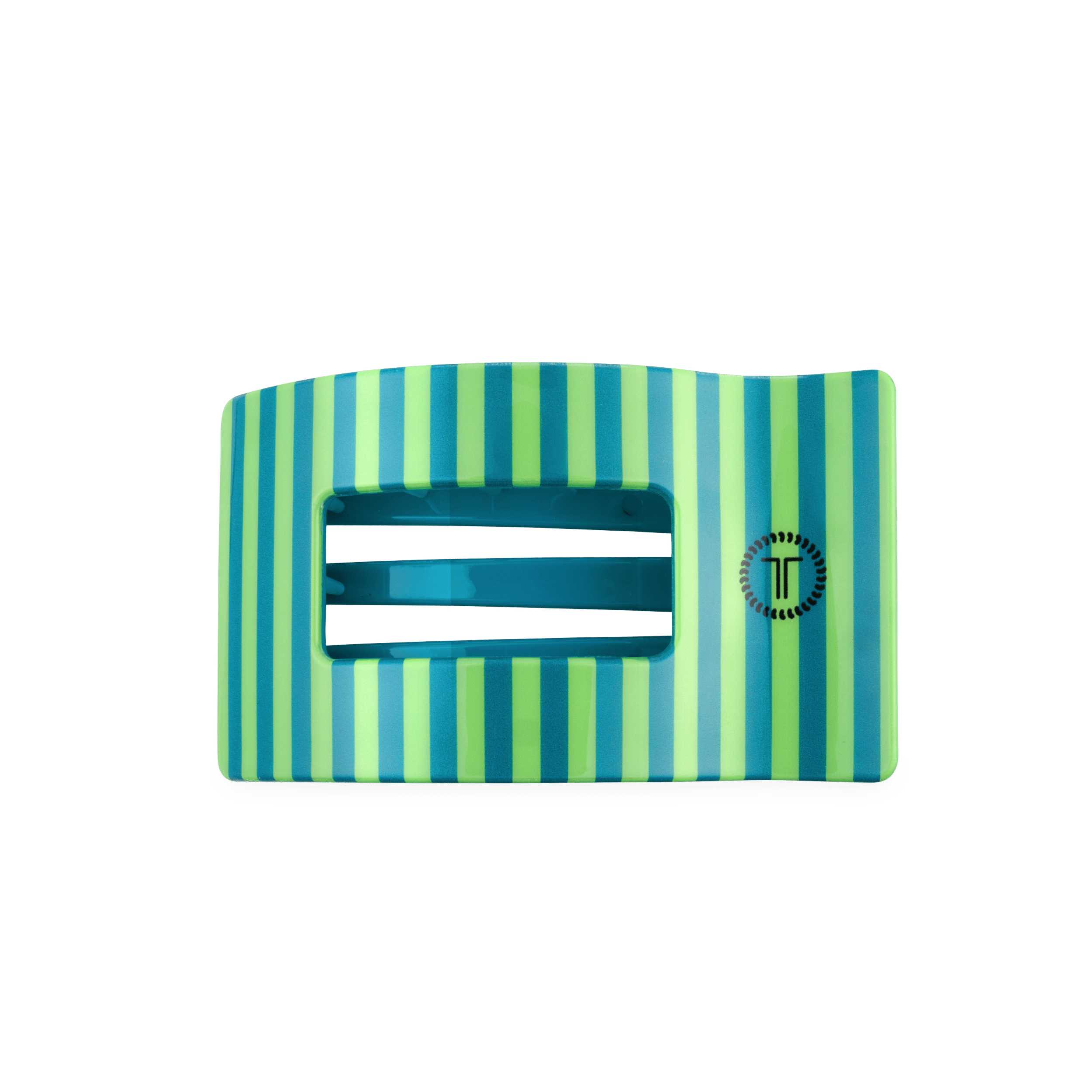 Cabana Cutie medium flat rectangle hair clip in a green hue for secure styling