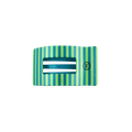 Small green flat rectangle hair clip for effortless hair styling