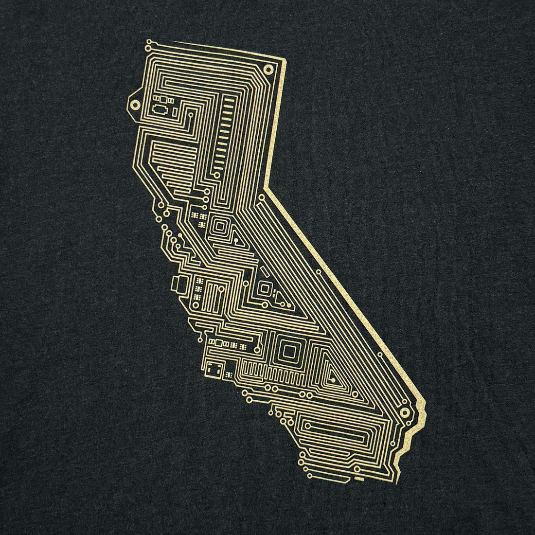 Women's Heather Black V-Neck Graphic Tee