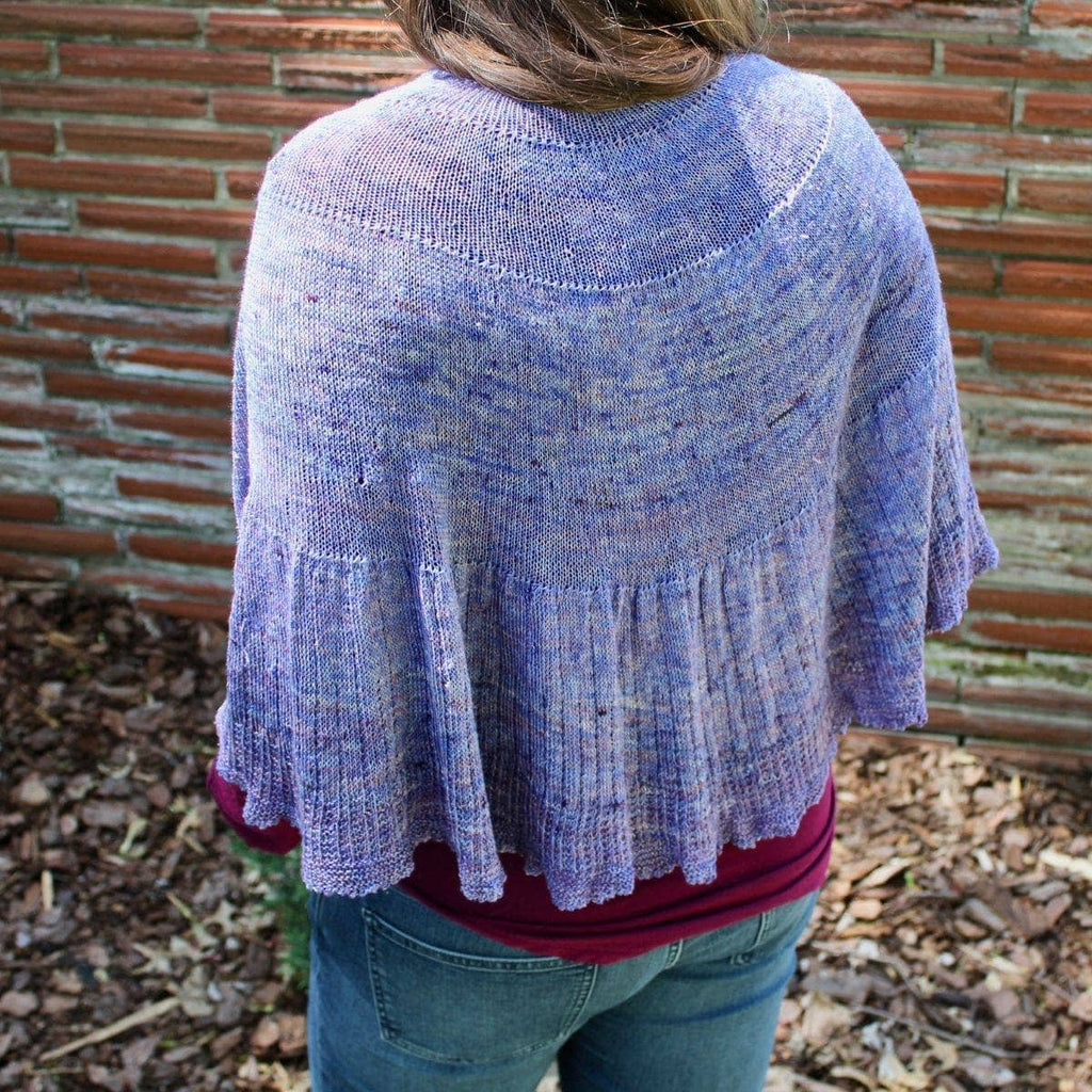 Calico Scallop Shawl Knitting Pattern - Lightweight Bohemian Knit