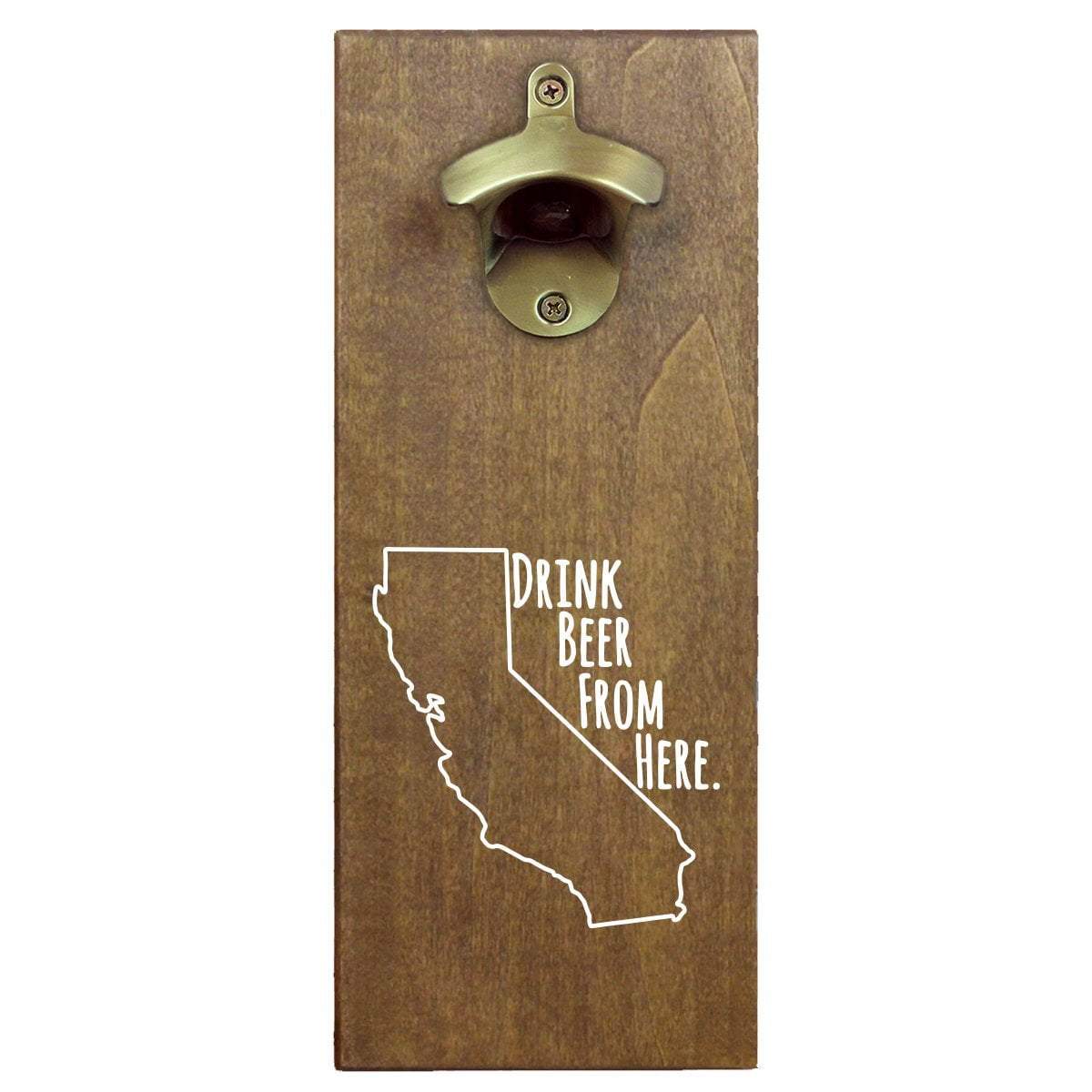 California Drink Beer From Here Cap Catching Magnetic Bottle Openers