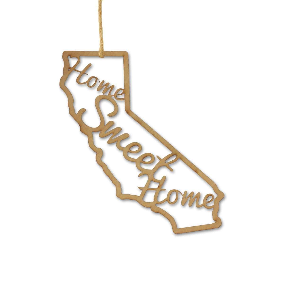 California Home Sweet Home Ornaments