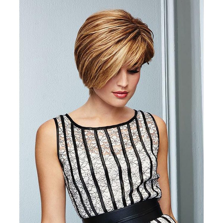 Raquel Welch Calling All Compliments 100% human hair wig with a natural and silky finish.