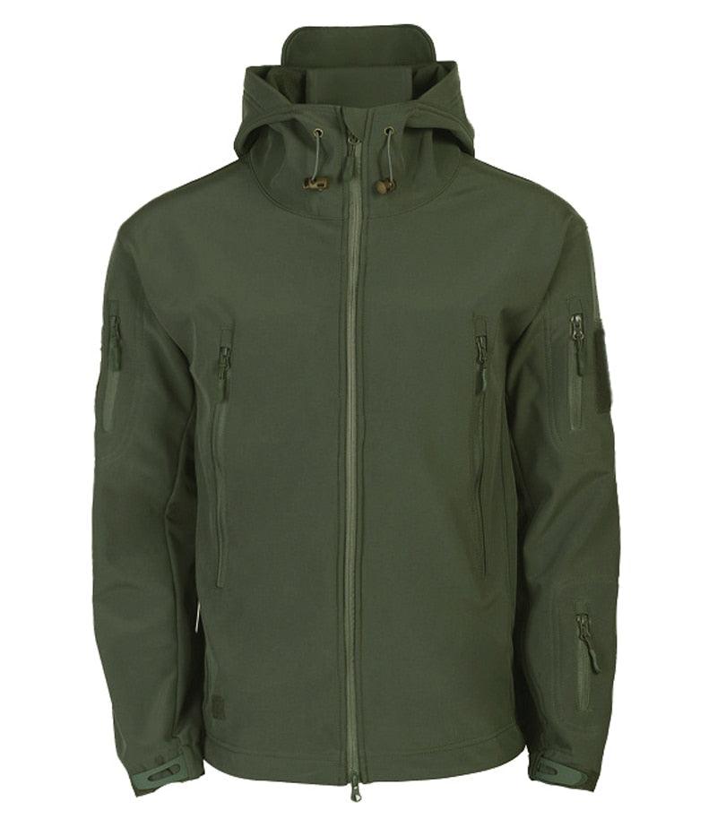 Men's Camouflage Green Waterproof Tactical Winter Jacket
