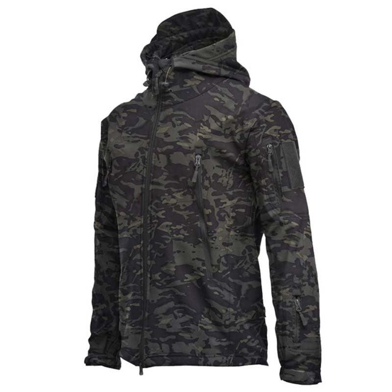 Men's Camouflage Green Waterproof Tactical Winter Jacket