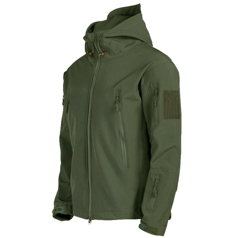 Men's Camouflage Green Waterproof Tactical Winter Jacket