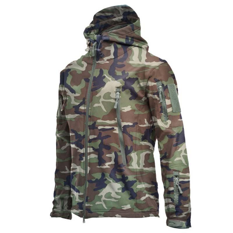 Men's Camouflage Green Waterproof Tactical Winter Jacket