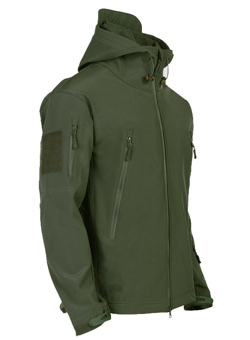 Men's Camouflage Green Waterproof Tactical Winter Jacket