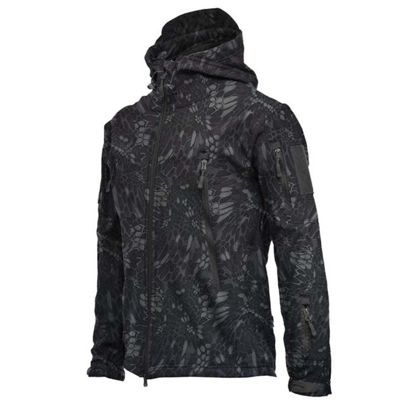 Men's Camouflage Green Waterproof Tactical Winter Jacket