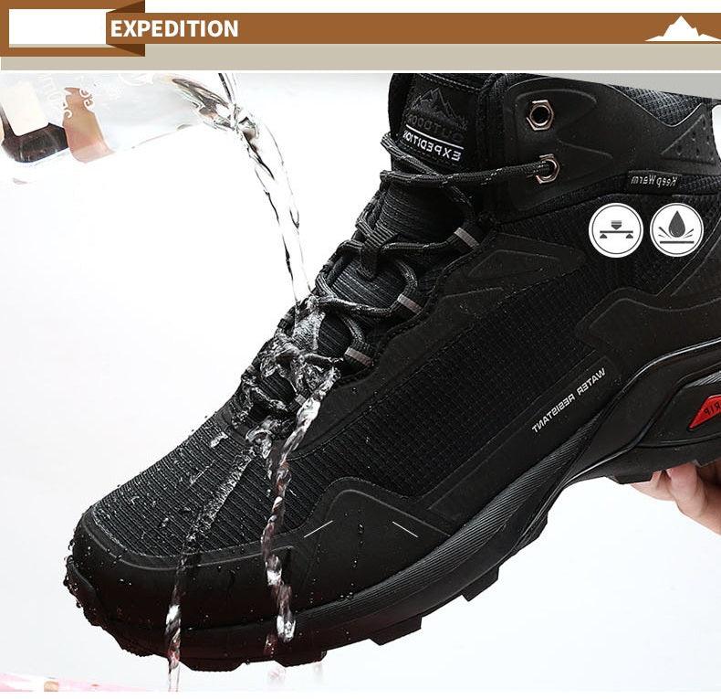 Men's Camouflage Waterproof Hiking Boots with Air Circulation