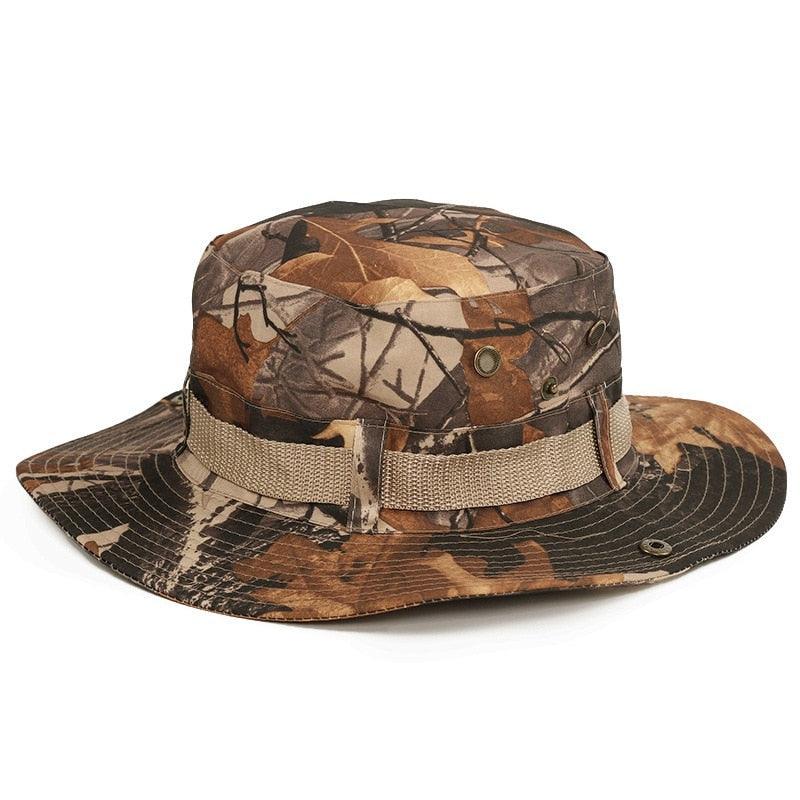 Unisex Camouflage Outdoor Bucket Hat Foldable Breathable Sun Cap