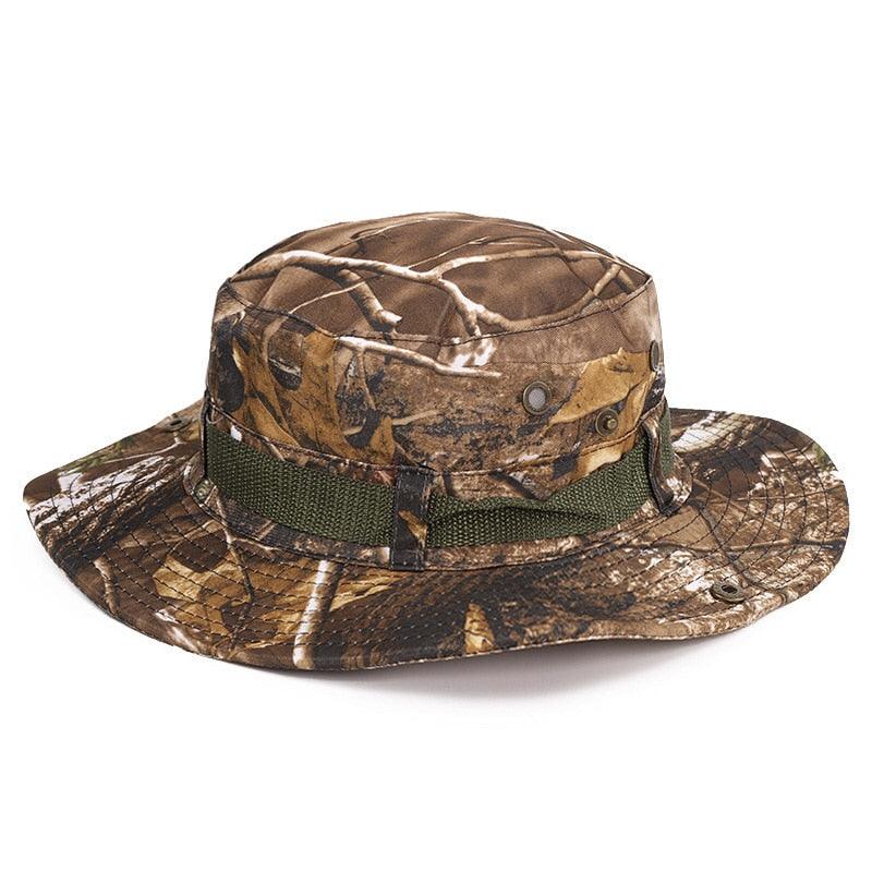 Unisex Camouflage Outdoor Bucket Hat Foldable Breathable Sun Cap