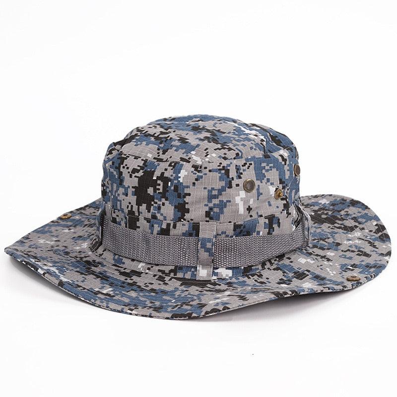 Unisex Camouflage Outdoor Bucket Hat Foldable Breathable Sun Cap