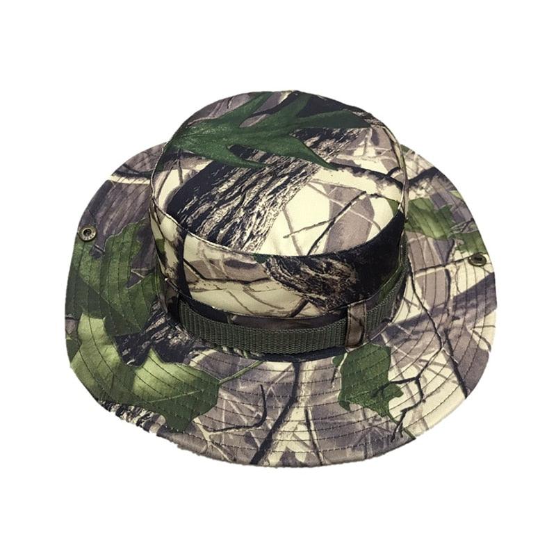 Unisex Camouflage Outdoor Bucket Hat Foldable Breathable Sun Cap