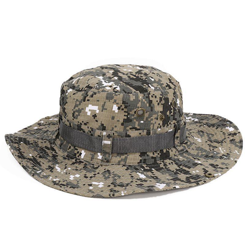 Unisex Camouflage Outdoor Bucket Hat Foldable Breathable Sun Cap