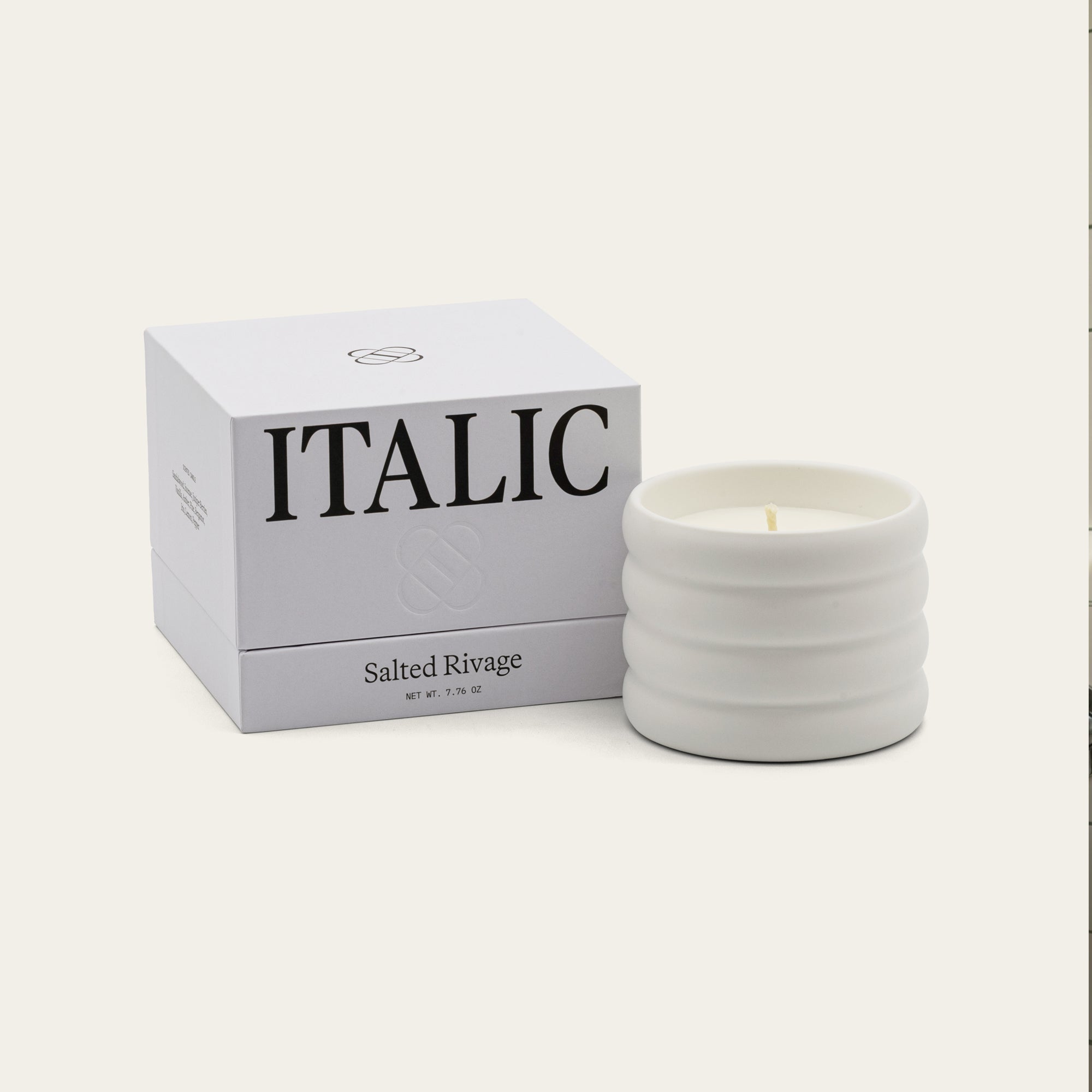 Ribbed Ceramic Soy Wax Candle in Pastel Colors - Image 20