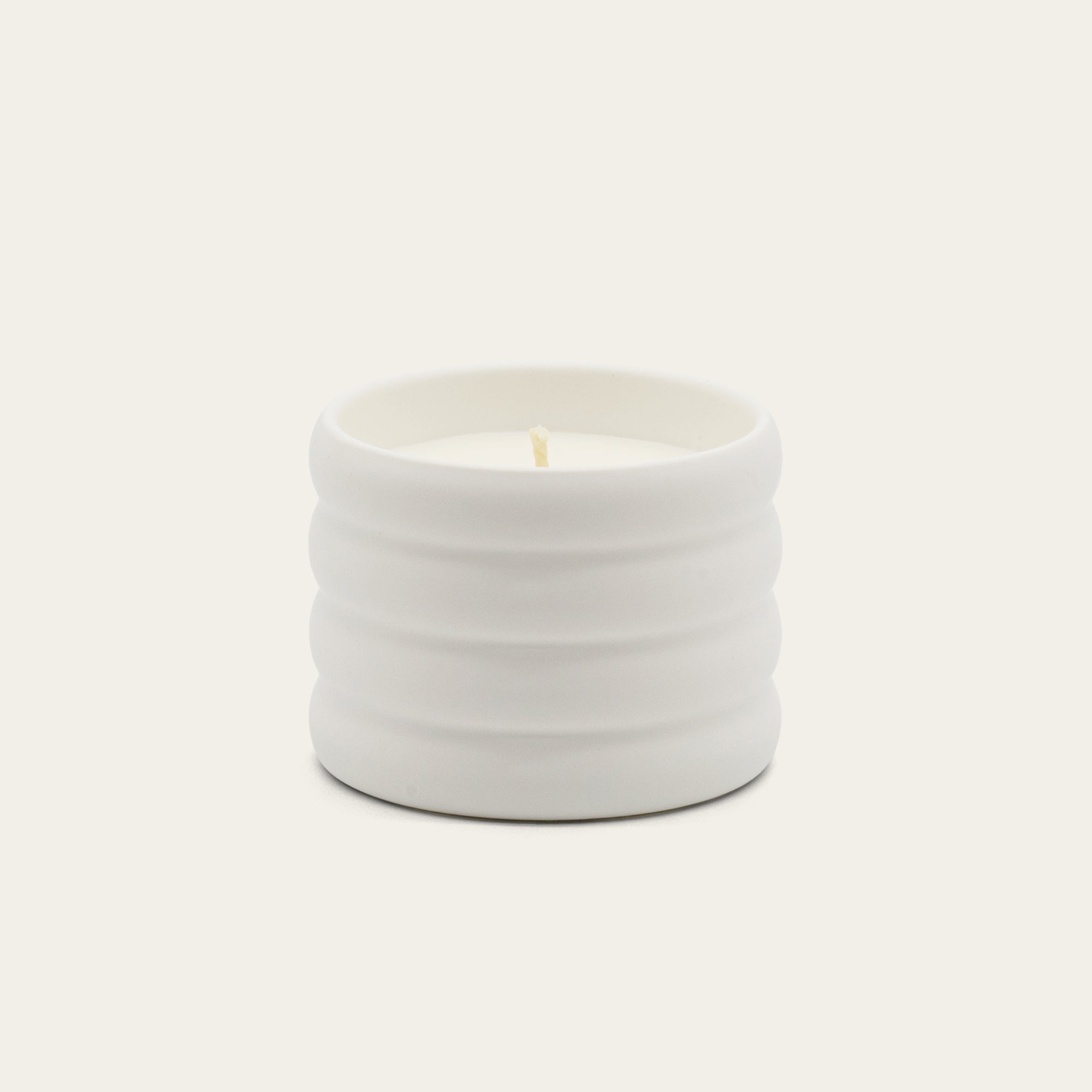 Ribbed Ceramic Soy Wax Candle in Pastel Colors - Image 21