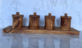 Olive Wood Canister Set