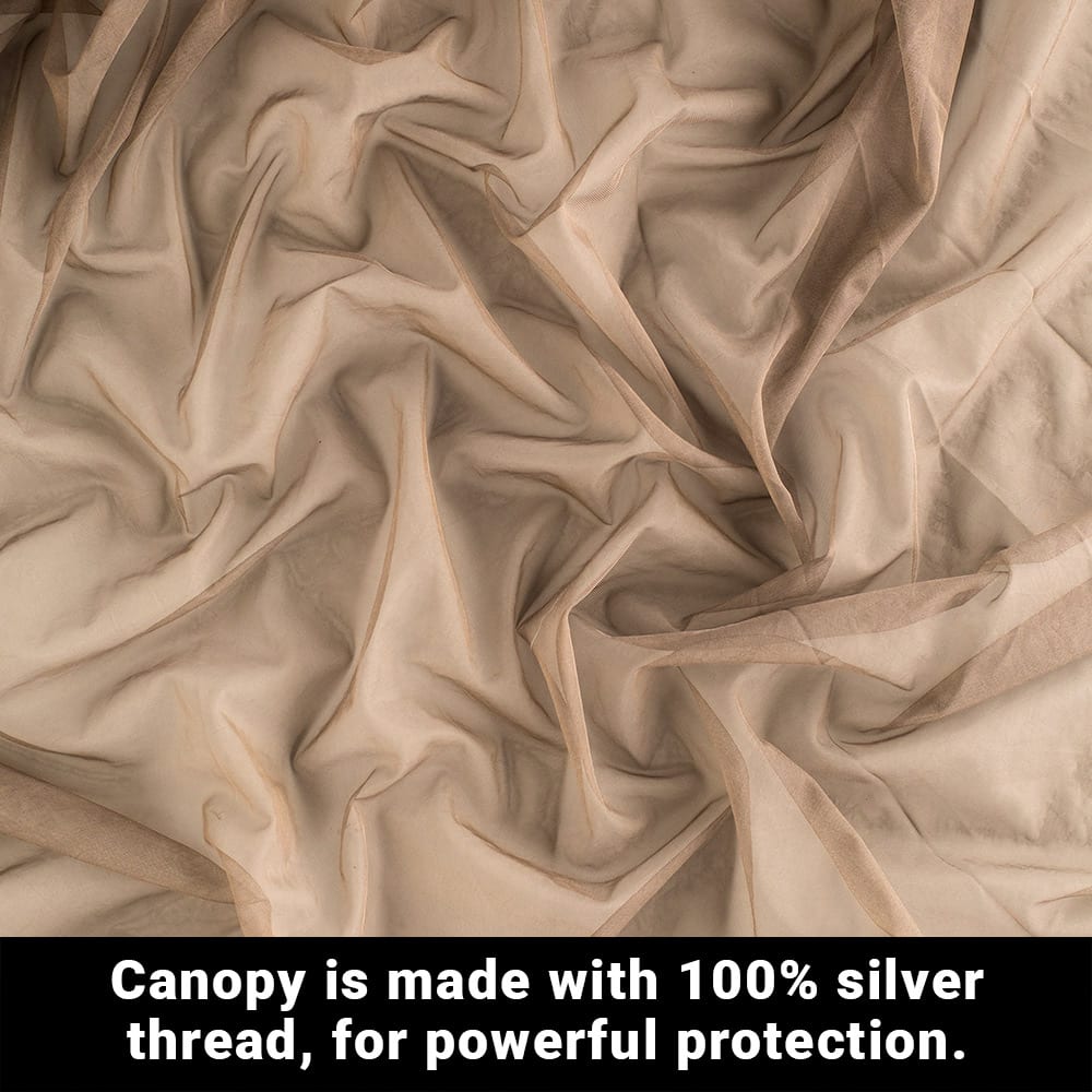 Faraday Bed Canopy with EMF Radiation Protection Shielding - Image 7
