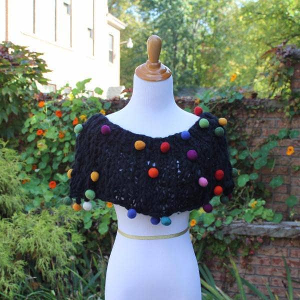 CaPowl Knit Cowl DIY Knitting Kit for Beginners - Black/Multi