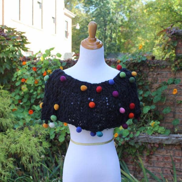 CaPowl Knit Cowl and Poncho Pattern Kit with Thick and Thin Yarn