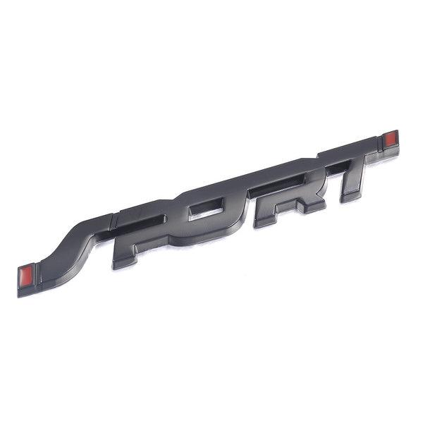 3D Chrome Black Sport Metal Emblem Badge Sticker for Car Trunk