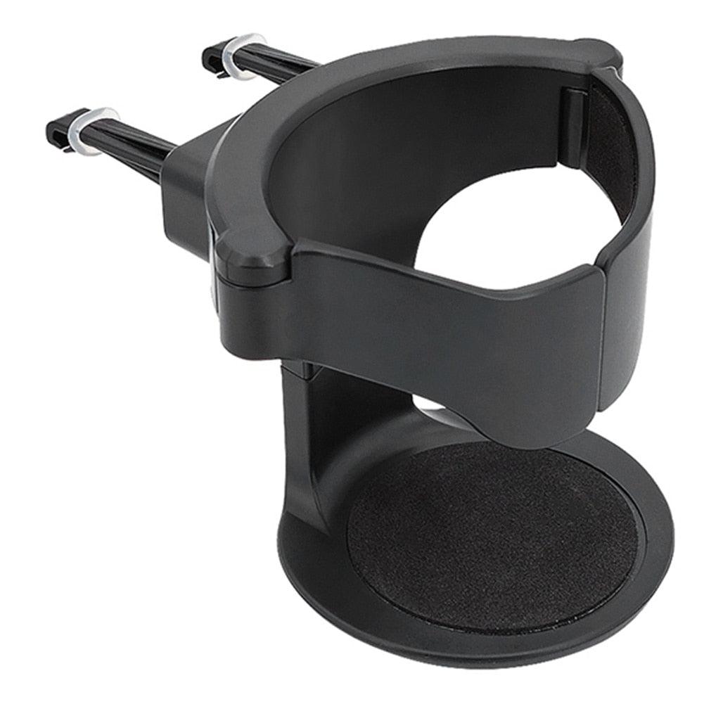 Minimalist Adjustable Car Air Vent Cup Holder in Matte Black