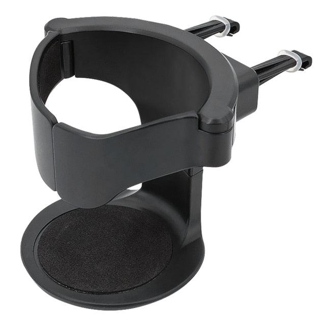 Minimalist Adjustable Car Air Vent Cup Holder in Matte Black