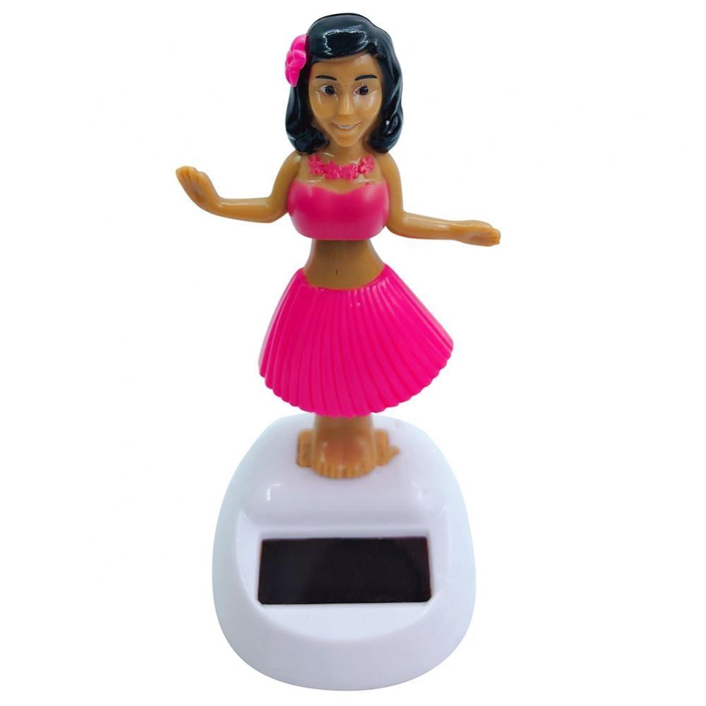 Solar Powered Dancing Hula Girl Dashboard Ornament for Car Decor