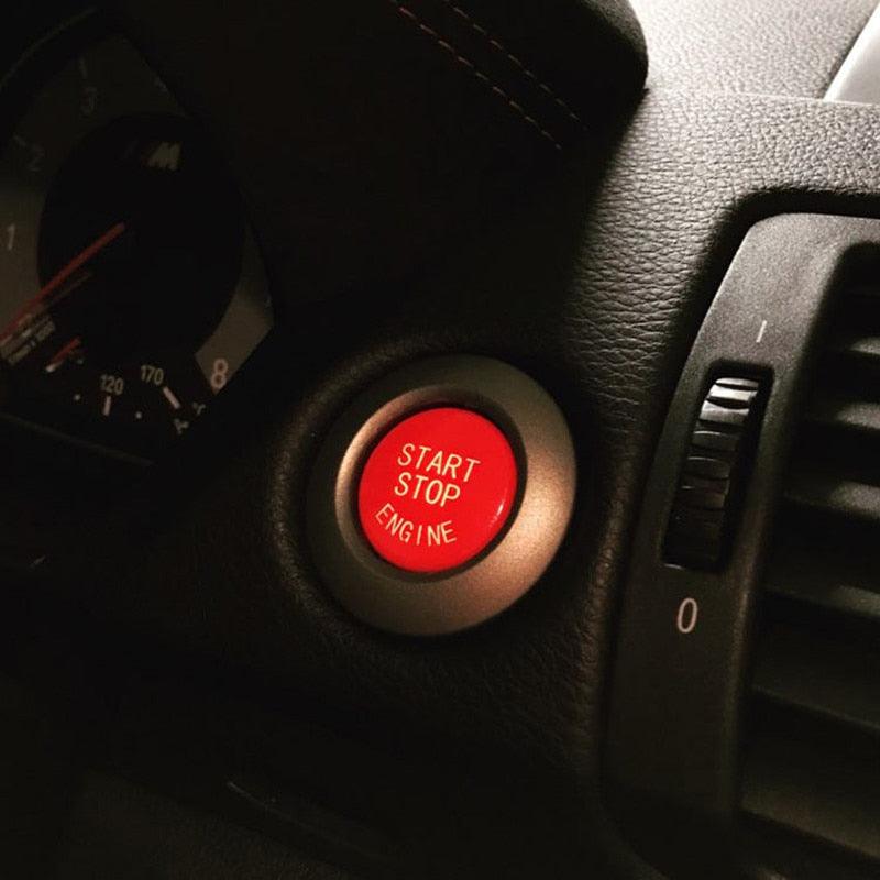 Car Engine Start Stop Button Cover Decorative Ignition Switch Trim