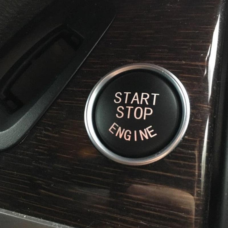 Car Engine Start Stop Button Cover Decorative Ignition Switch Trim