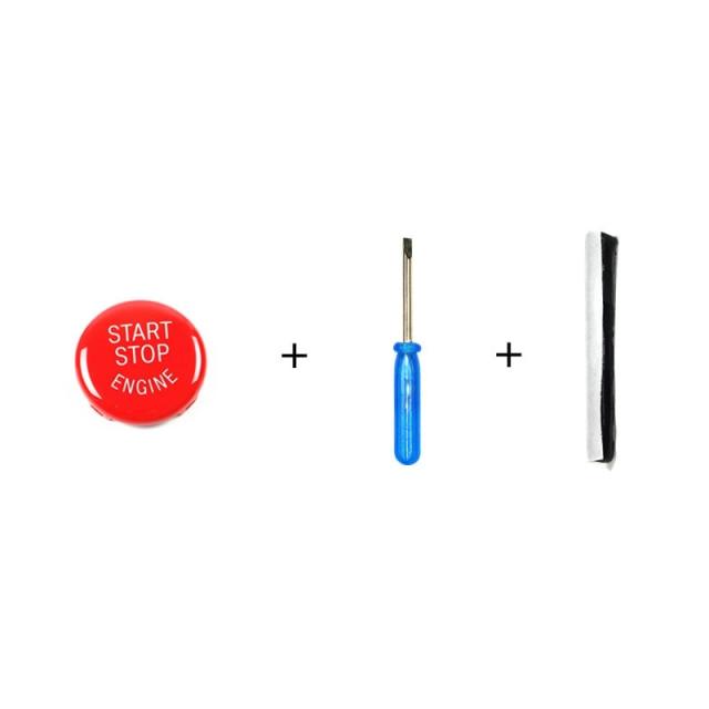 Car Engine Start Stop Button Cover Decorative Ignition Switch Trim