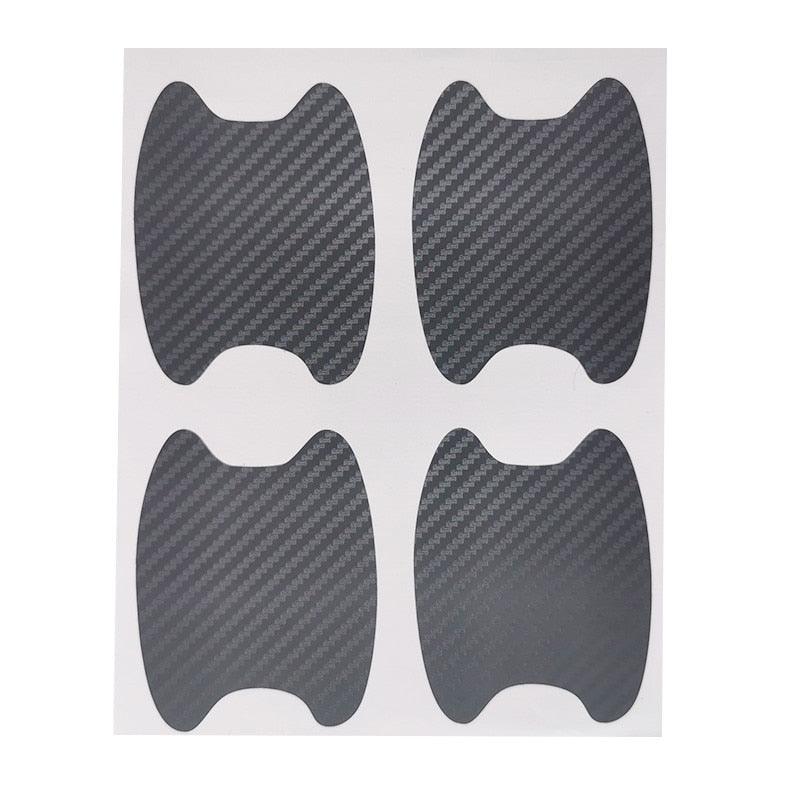Universal Carbon Fiber Car Door Handle Cup Scratch Protector Film