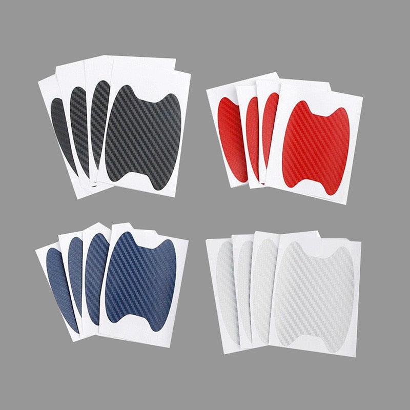Universal Carbon Fiber Car Door Handle Cup Scratch Protector Film