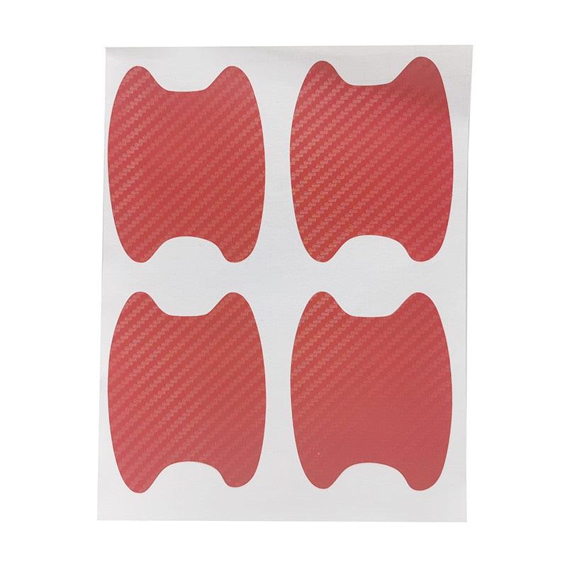 Universal Carbon Fiber Car Door Handle Cup Scratch Protector Film