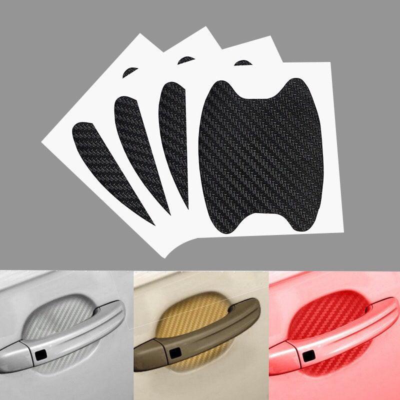 Universal Carbon Fiber Car Door Handle Cup Scratch Protector Film