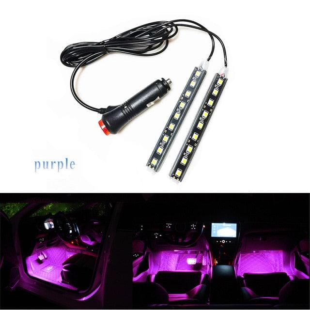Bluetooth Smart LED Interior Car Atmosphere Lighting Kit