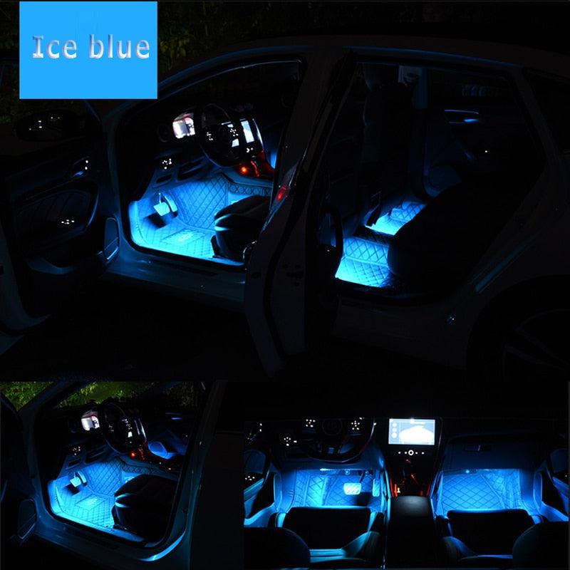 Bluetooth Smart LED Interior Car Atmosphere Lighting Kit