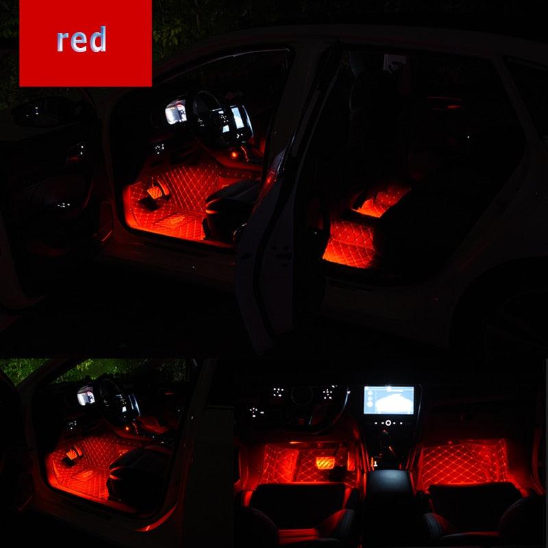 Bluetooth Smart LED Interior Car Atmosphere Lighting Kit