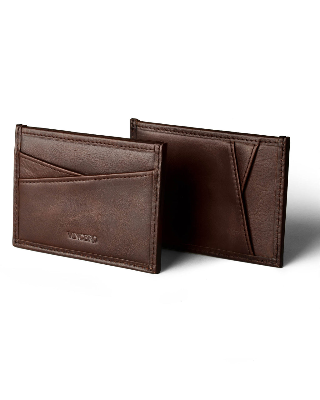 The Card Sleeve in Mocha - Slim Italian Leather Wallet