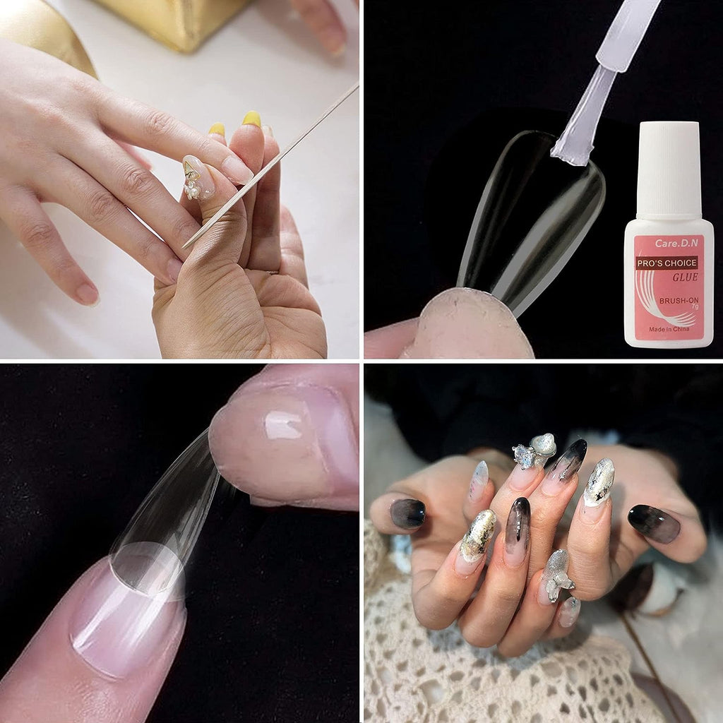 Care.D.N Brush On Nail Glue for Press-on Nails and Rhinestones