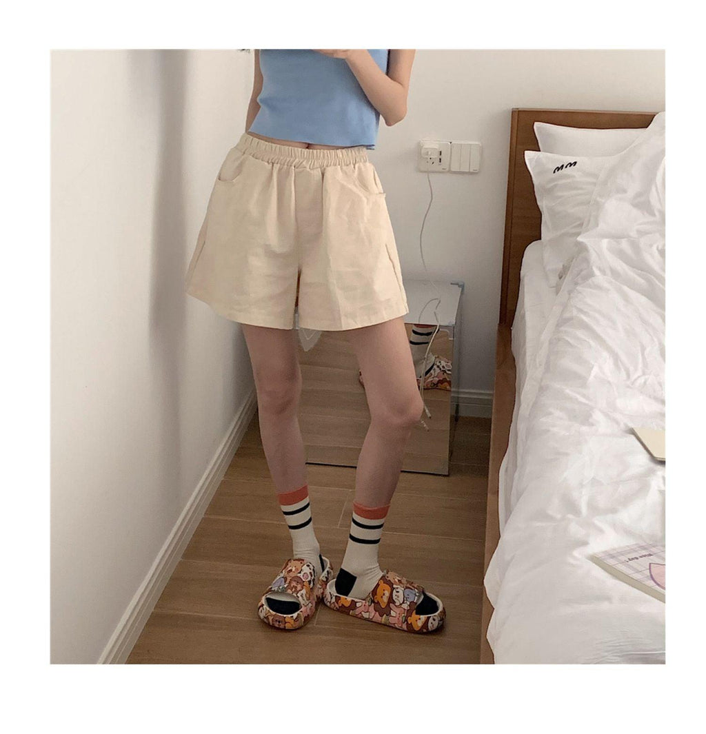 Cute Cartoon Bear Couples Slides Thick-Soled Summer Sandals
