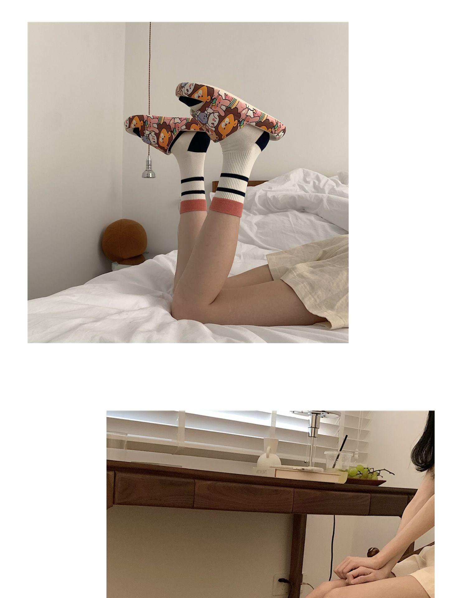 Cute Cartoon Bear Couples Slides Thick-Soled Summer Sandals