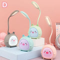 Cute Cartoon LED Desk Lamp: USB Rechargeable Eye Protection