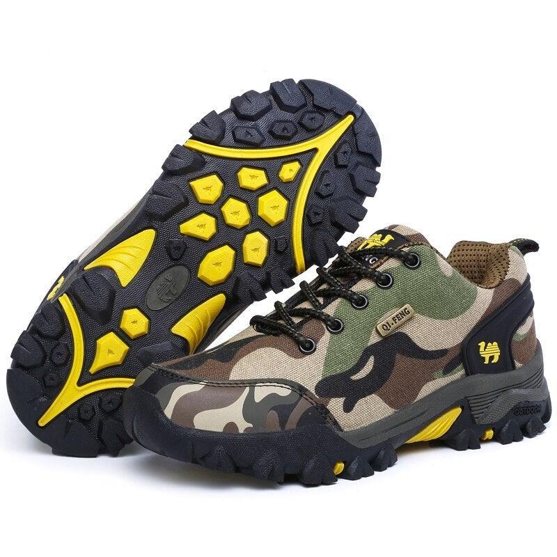 Unisex Camouflage Waterproof Hiking Shoes Lightweight Outdoor Trainers